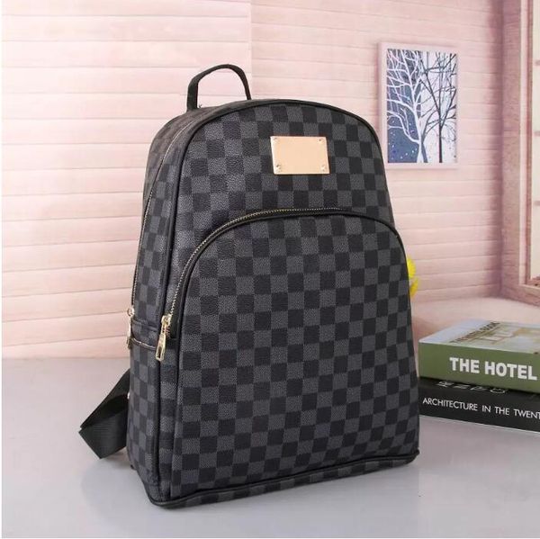 

designer black embossing backpacks handbags men women genuine leather backpacks school bag fashion lady knapsack back pack presbyopic 0819 s