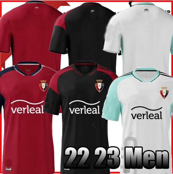 

22 23 osasuna soccer jersey david garcia chimy avila camiseta equipacion adulto 2022 2023 torres moncayola manu sanchez home away 3rd footba, Black;yellow
