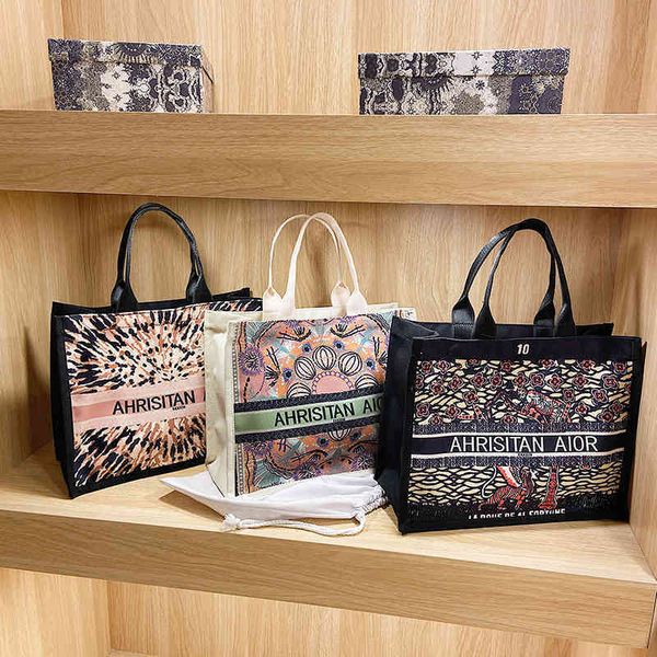 

fashion 2022 spring and summer new tote bag canvas printed women's sin