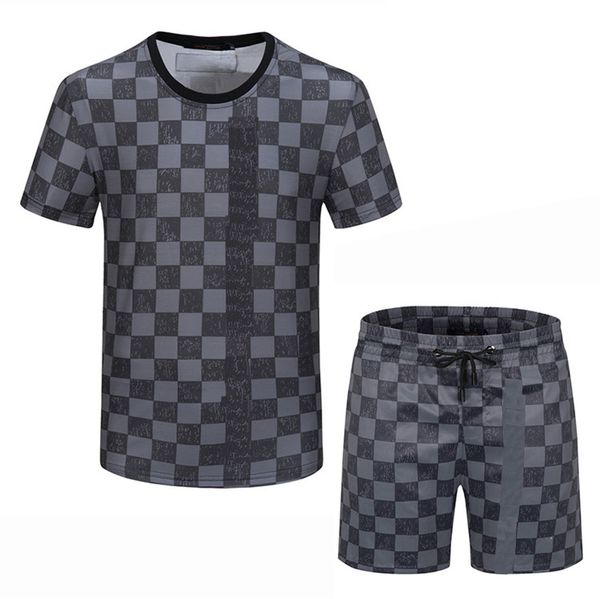 

tracksuits sportswear designer brand t-shirt luxury summer shorts jogging suit printed brand fashion flower pattern women loose casual coupl, Gray
