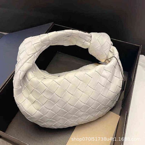 

bag 2022 fashion portable woven bag soft leather cloud underarm women's single shoulder hand dumpling