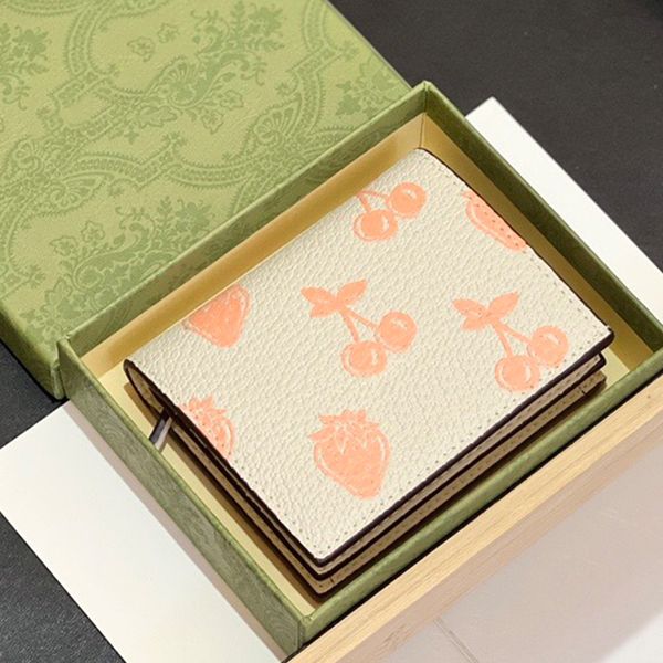 

wallet women designer wallets purses coin purse cardholder womens short clip fashion all-match classic printing card holder, Red;black