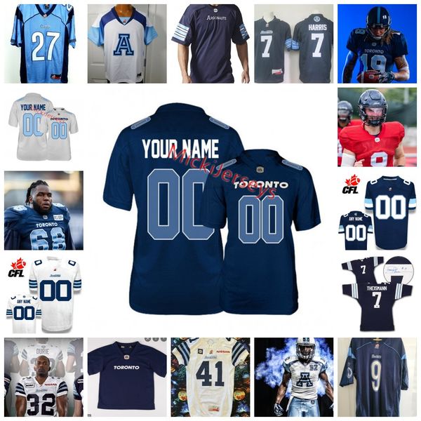 7 maglie Trevor Harris 15 maglia Ricky Ray maglia personalizzata CFL Toronto Argonauts 36 Dion Pellerin 37 Asnnel Robo 59 Dejon Allen 65 Dariusz Bladek Philip Blake Isiah Cage