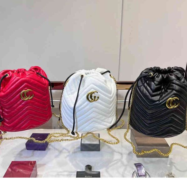 

original leather marmont women's classic double quilted heart-shaped mini bucket bag single shoulder bag 575163 purse outlet