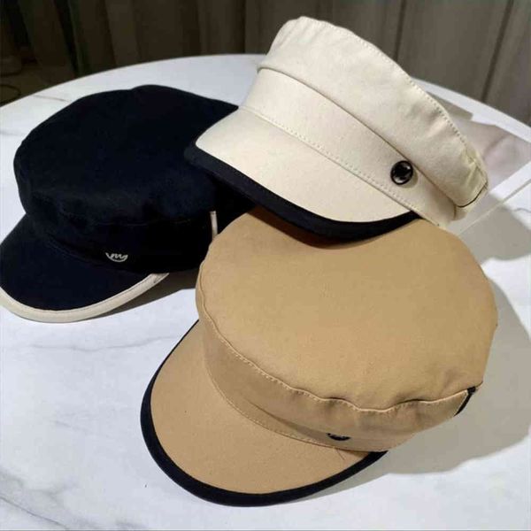 

hat children korean ins fashion simple navy beret men's british art artist hat, Blue;gray