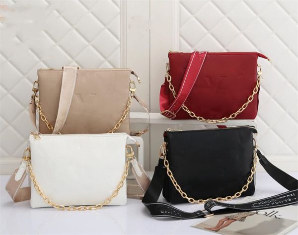 

designer coussin bags totes handbags women shoulder crossbody bag l with v pu monograms chain embossing leather tote luxurys vuttons handbag