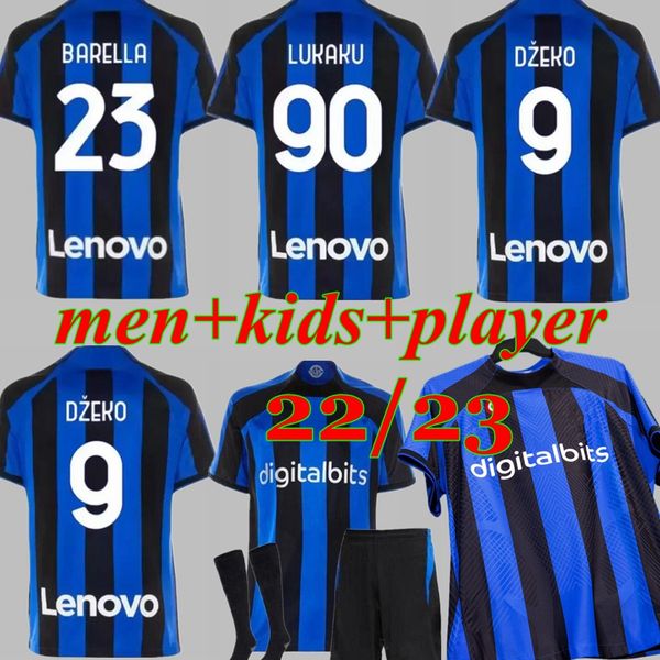 

22 23 milan football jersey socken fubballtrikots barella correa inter dzeko giroud ibrahimovic lautaro eriksen theo brahim, Black;yellow