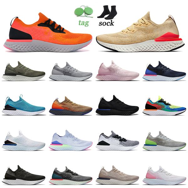 

2022 epic fly knit v1 v2 running shoes orange club gold olive grey volt black lake blue white brownish yellow belgium mens women trainers sn