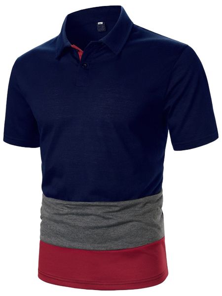 

men color block polo shirt n7sn#, White;black