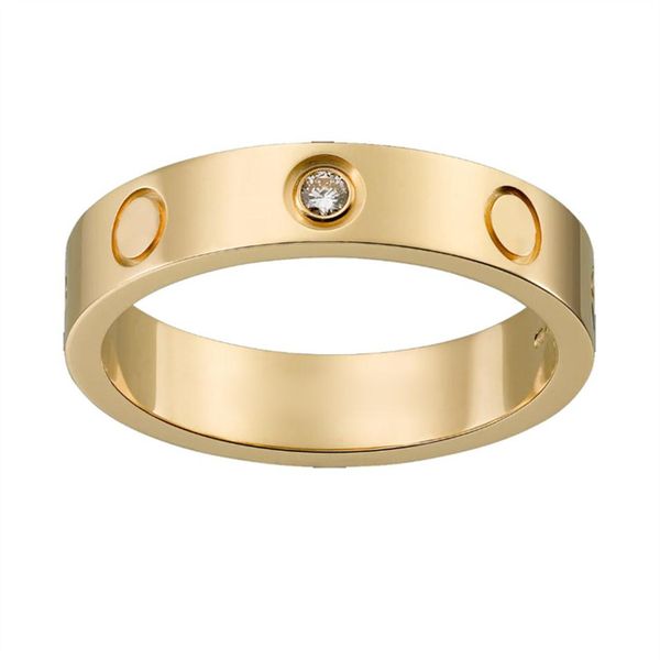 

women men love ring screw design high end jewelry mens diamond titanium steel simple couple rings designer silver rose gold color 3108