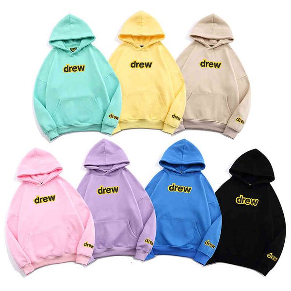 

men's hoodies & sweatshirts outer single autumn winter smiley face letter hoodie justin bieber same sweater loose street fashion brand, Black