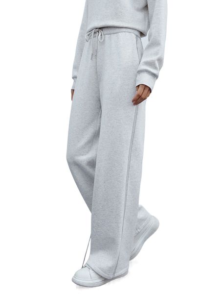 

motf eco recycled polyester cotton drawstring sweatpants x1kp#, Black;white