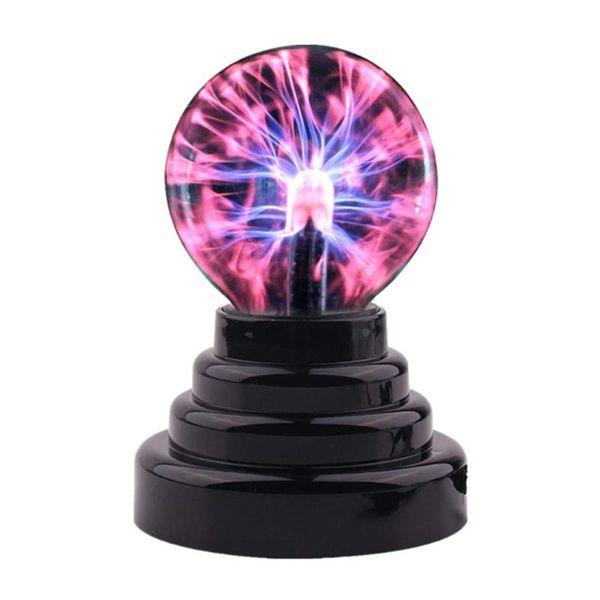 Luzes noturnas Plasma Ball Ball Lâmpada Lava Lava Lava por USB e Bateriais Crianças Presente 2022 Magic Bolt Led Lampennight Lightsnightnight