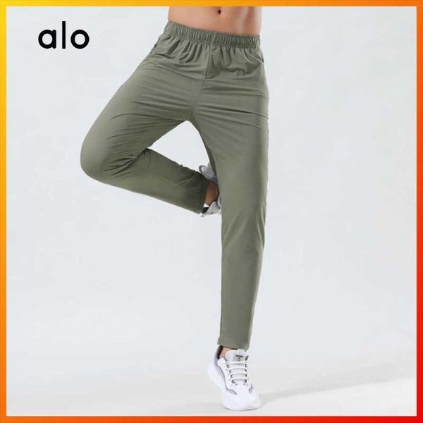 

alo yoga new sports pants men's summer loose thin section breathable outdoor casual pant running fitness training pants