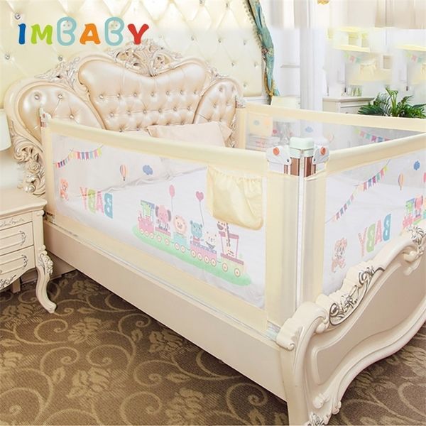 IMBABY Babybett Zaun Barriere Kind für Betten Krippe Geländer Sicherheitstor Safty Laufstall LJ200819