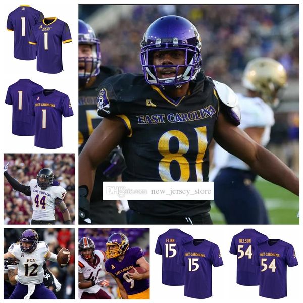 

ncaa custom east carolina college piratesÂ ecu football jerseys stitched 80 anthony watley alex flinn dwayne harris bryan gaggÂ jersey, Black