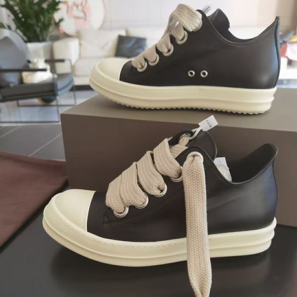

2022ss genuine leather high wx line sewing rock boots hip hop trainer black street ankle boot