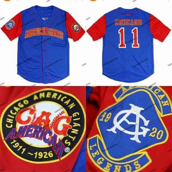 

xflsp custom nlbm legacy jersey #11 chicago baeball jersey 100% stitched embroidery vintage any name any number s-xxxl, Black