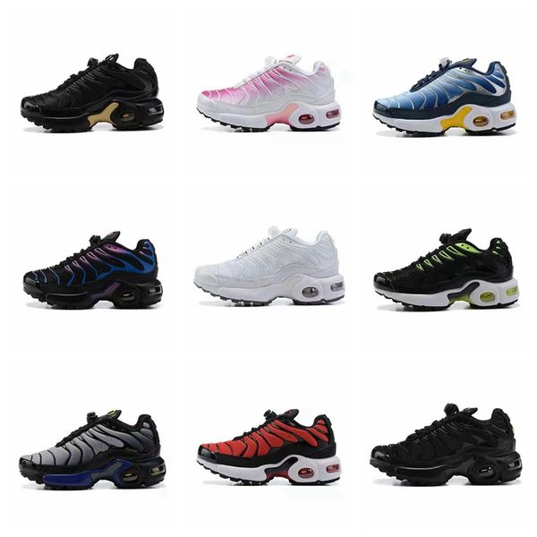 

girl boy kids children shoes designer athletic outdoor sneakers triple white black gold red laser blue tn plus toddler girls boys kid child