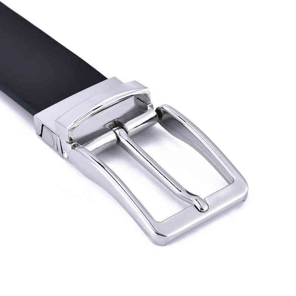 

fashion rotating men's favourite needle buckle cow leather belt, Black;brown