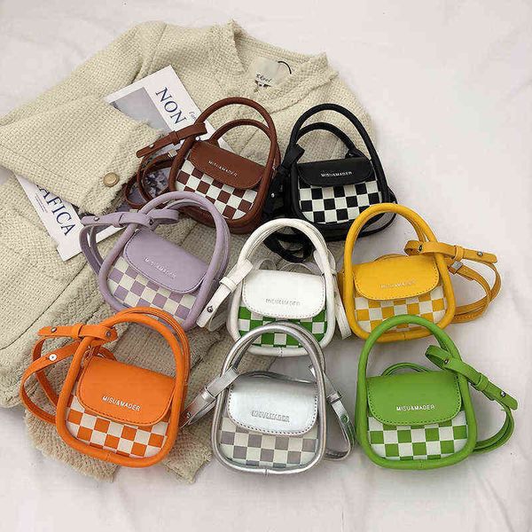 

the same mini checkerboard children's shoulder bag, exotic lipstick headset, portable messenger bag, women's bag, Black