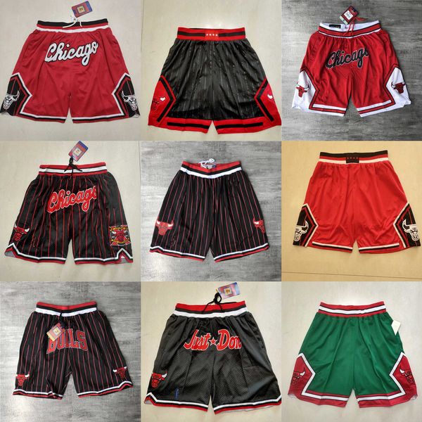 

chicago''bulls''men throwback basketball shorts pocket, Black