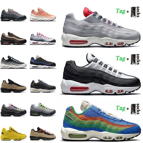 

runner sneakers 2022 fashion airsmax max 95 cushion running shoes amax 95s light p blue iron grey dark army greedy white multi bordeaux blac