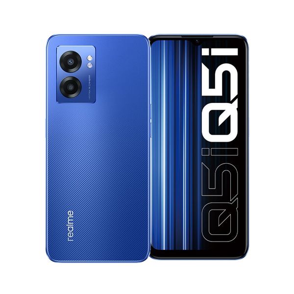 Original Oppo Realme Q5i 5G Mobiltelefon 4 GB 6 GB RAM 128 GB ROM MTK Dimensity 810 Android 6,58 Zoll 90 Hz Vollbild 13,0 MP 5000 mAh Face Unlock Fingerabdruck-ID Smart-Mobiltelefon