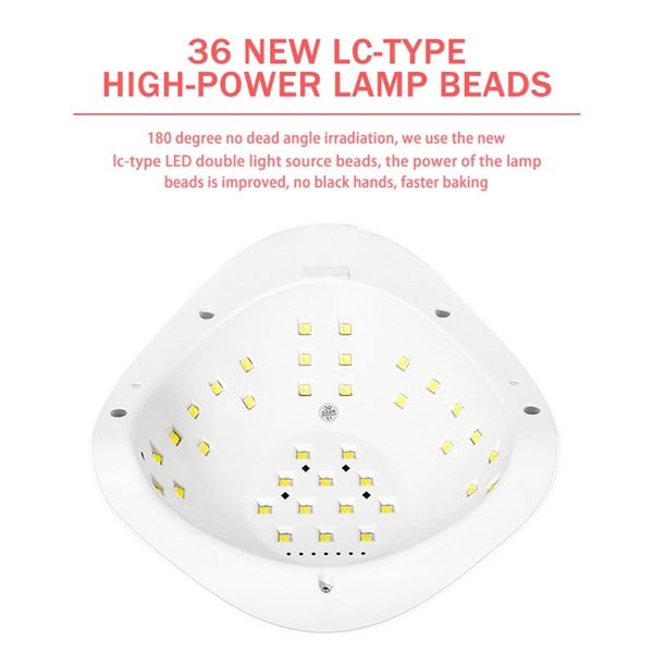 

dryer led uv for curing all nail lamp for drying gel polish manicure pedicure tool 220425