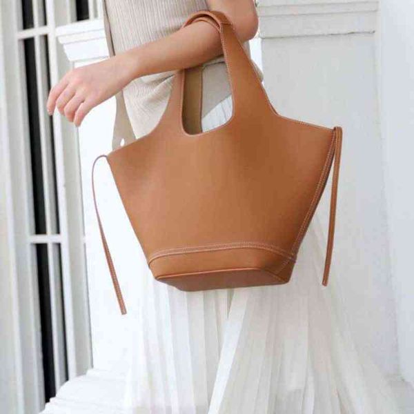 

nxy clutches brand leather bucket handbags for women 2022 fashion simple designer basket shopping tote ladies composite purses