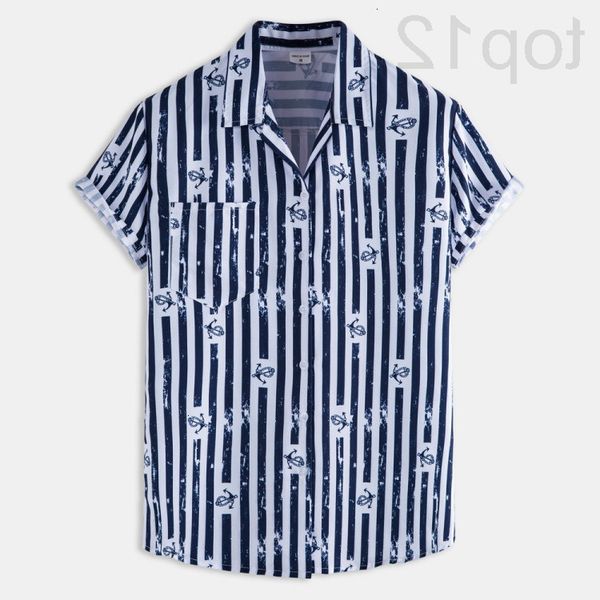 

men's casual shirts designer hawaiian print men's beach suit with short sleeves 2022 8nlf, White;black