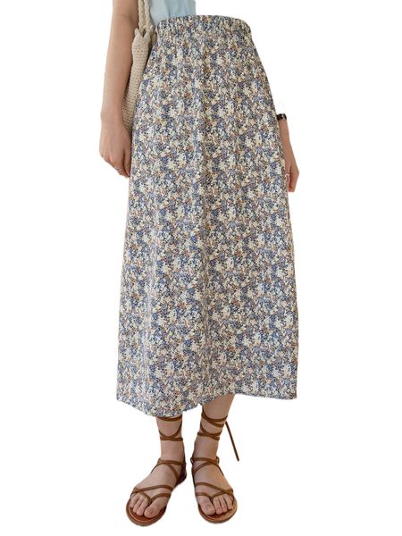 

dazy high waist ditsy floral skirt u7hc#, Black