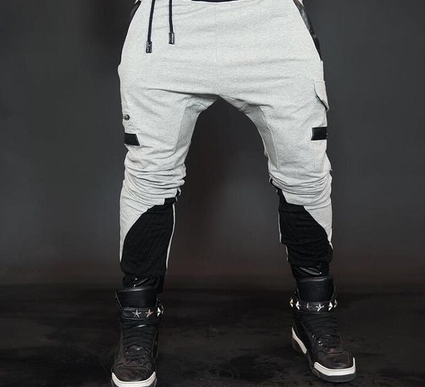 

fashion men jogger pants casual harem pant mens outdoor sport sweatpants hip hop black training trousers aa