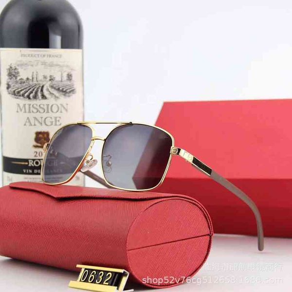 

sunglasses 2022 men's metal polarized tr bendable legs personalized glasses driver's driving with box, White;black