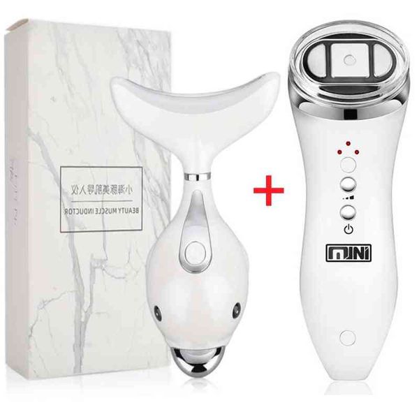 Ultrassonic Mini Bipolar RF Radiofrequência Radio Massager Levantamento de Rospa Terapia de Baça Anti-ruga rejuvenescimento Home Spa 220516