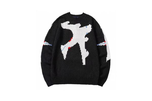 

mens women sweaters classic full letter sweater luxury clothes leisure multicolor. s3, White;black
