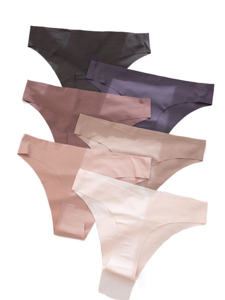 

6pack no show panty set 68fw#, Black;red