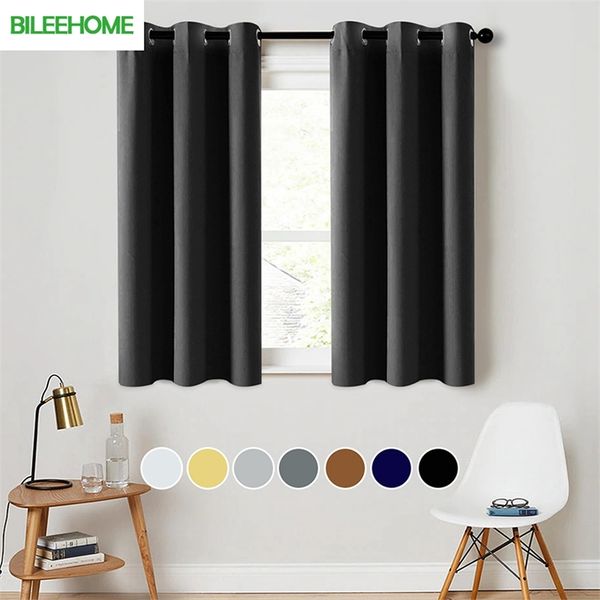 Blackout Kurzvorhang für Wohnzimmer Schlafzimmer Vorhang für Küche fester Vorhang für die Raumfensterbehandlungen Vorhänge 220525