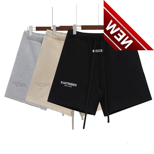 

50% off discount fog fashion brand double thread s shorts reflective embroidery casual beach guard pants factory direct sale, Black