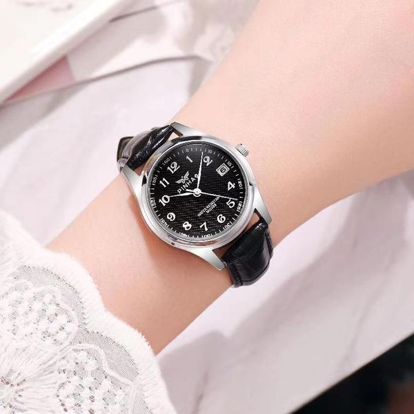 

luxury womens watches calendar designer quartz belt middle-aged and elderly female mother birthday christmas mother's day gift watch te, Slivery;golden