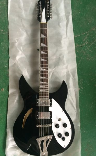 

ricken 330 12 strings electric guitar semi hollow body chrome hardware mop inlay