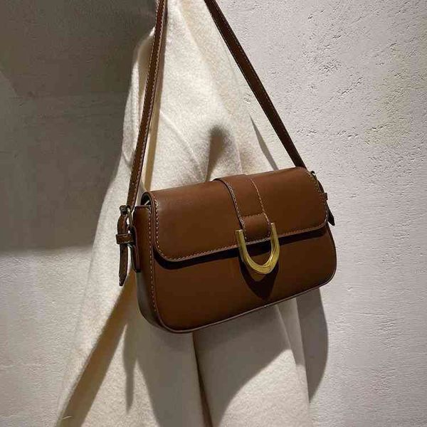 

new fashion trend luxury brand designer ladies bags wholesale buckle women's texture learning color leisure shoulder msenger simple sma
