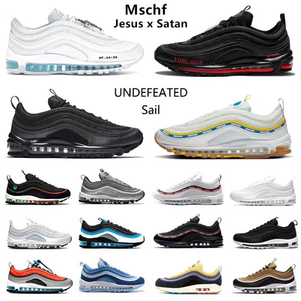 

mschf lil nas satan luke inri jesus mens running shoes undefeated sail triple black bullet white metalic gold university red ghost men women