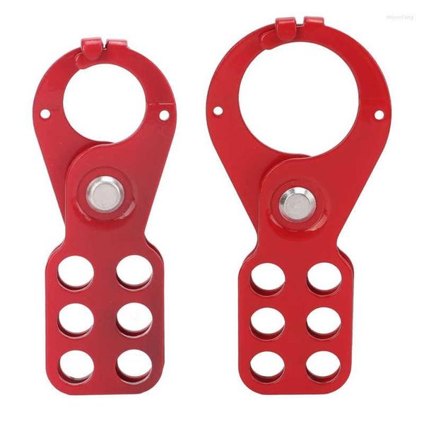 Sistemi di allarme Hole Lockout Tagout Safety Hasp Lock Acciaio antimanomissione Resistente agli urti Per sistemi di lucchetti Allarme