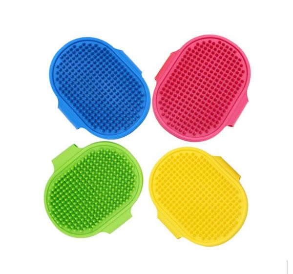 

dog bath brush comb silicone pet spa shampoo massage brush shower hair removal comb for pet cleaning grooming tool cj11