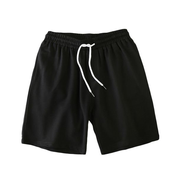 

men's shorts solid men japanese style polyester running sport for casual summer elastic waist printed clothing, White;black
