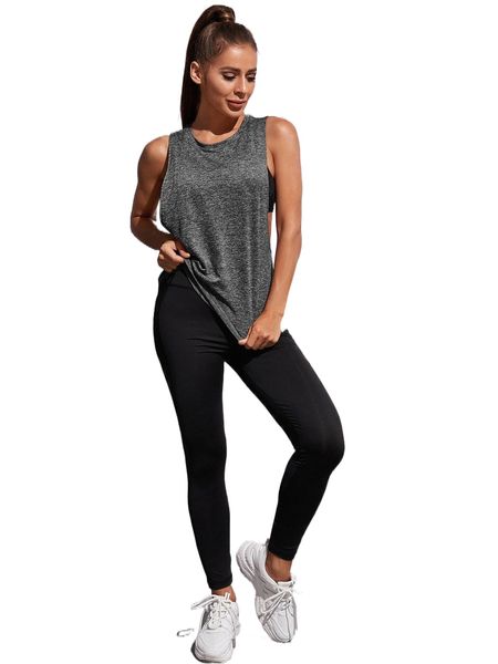 

drop armhole sports tank 16yy#, Gray