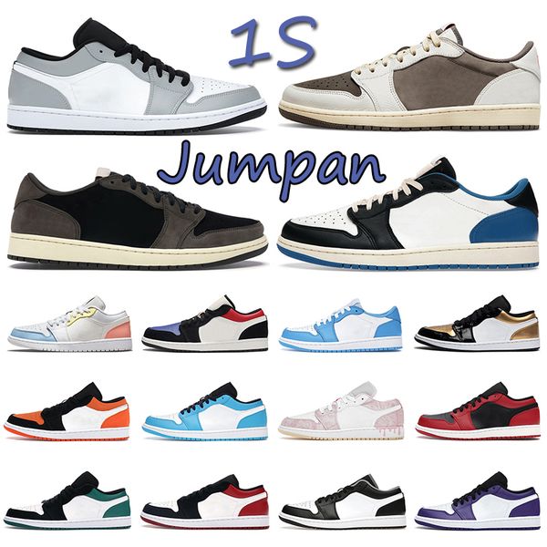 

jumpman 1 1s travis scotts men women basketball shoes ts reverse mocha game royal cactus jack mens sneaker trainers