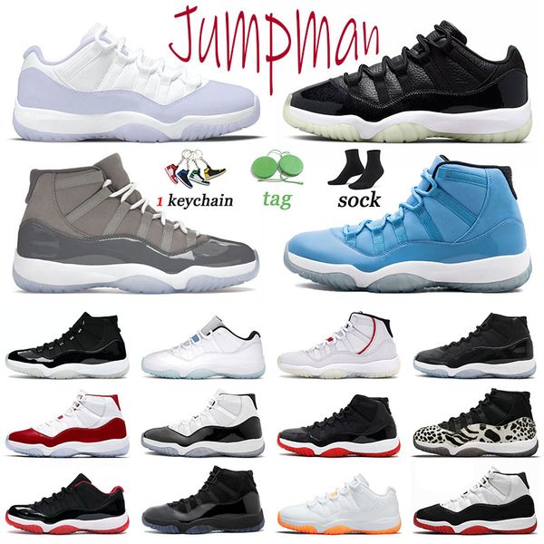

11 11s jumpman breathable basketball shoes 72-10 low men sneakers space jam legend blue cool grey concord varsity red pure violet women trai