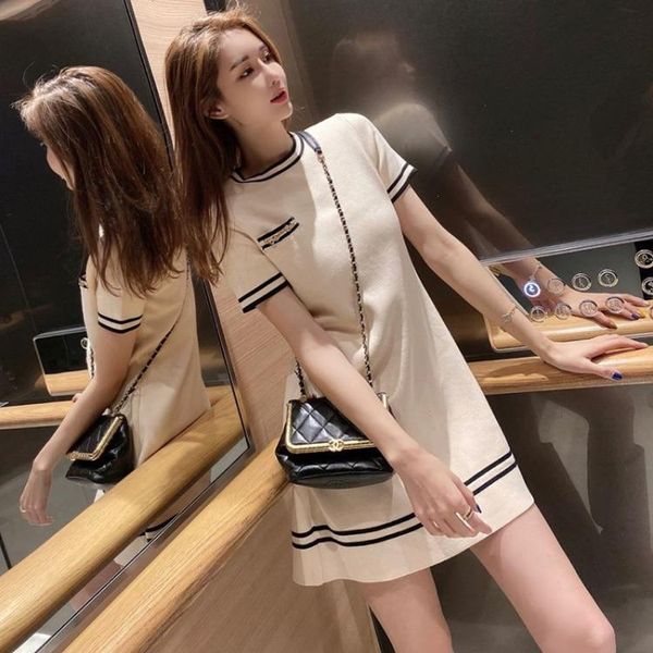 

fashion womens clothing o-neck casual dresses for women, Black;gray